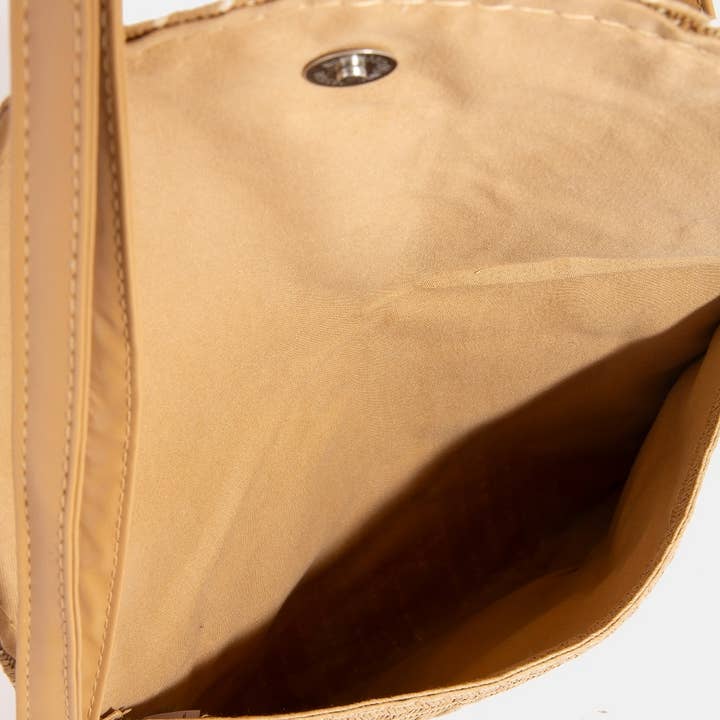 Collections by Fame Accessories - Wholesale Clutch Bag - Women's - Tight Woven Envelope Clutch Bag3