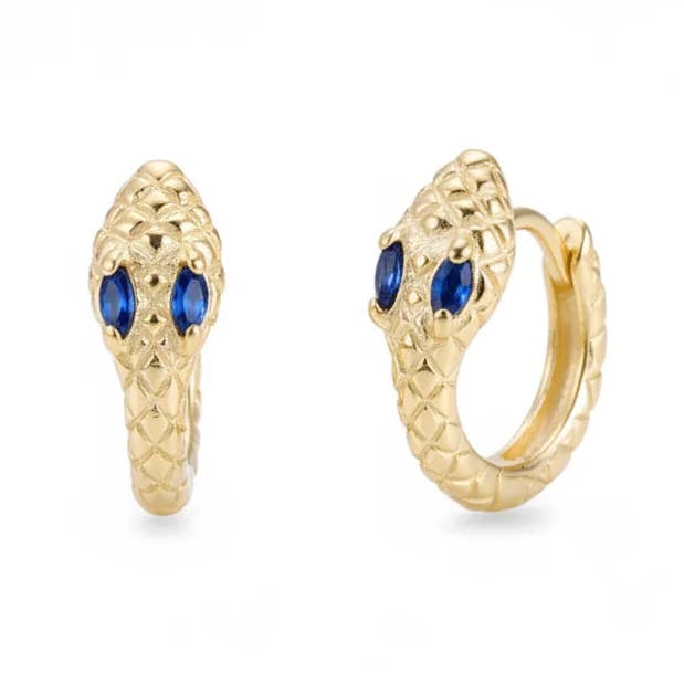 Kleine en Fijne Slangen Oorringen voor wholesale door Angel Barocco