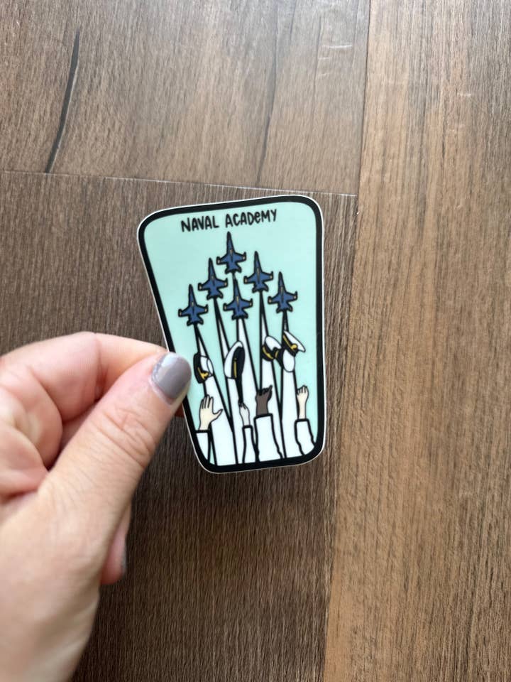 Vinyl-Aufkleber mit Abzeichen der Naval Academy, Annapolis, Maryland für den Großhandel von the letters mdn