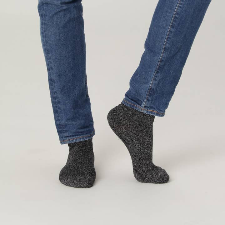 Glitter sokken van biologisch katoen voor dames, zwart, sokken CPH voor wholesale door CPH Textiles