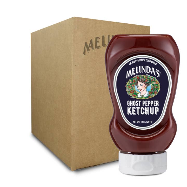 Melinda’s Foods, LLC - Wholesale Ketchup - Melinda’s Ghost Ketchup (Squeeze 6 pk Case)