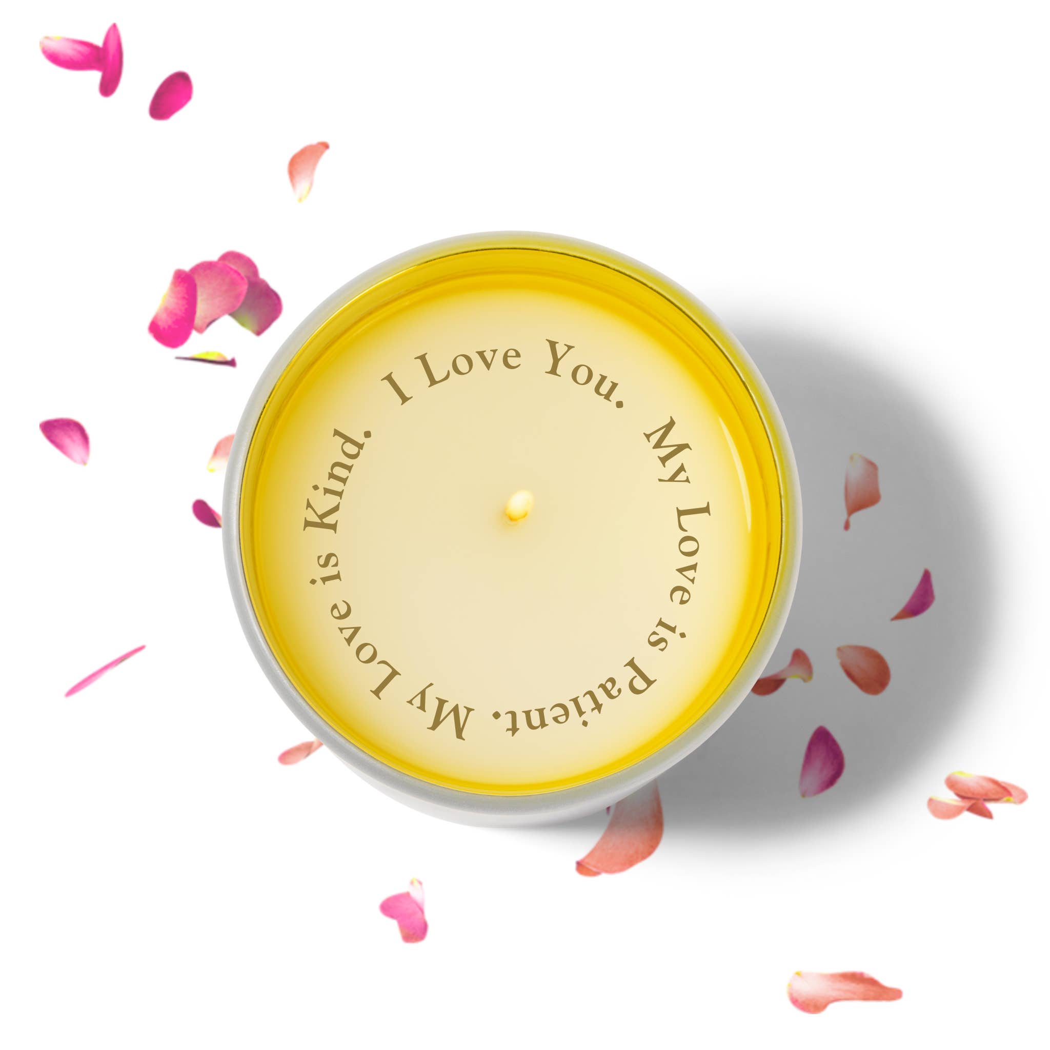 Revelation Candle – Großhandel Kerze im Glas / gefüllte Kerze – BESTSELLER „Ich liebe dich“ Die Liebesvers-Offenbarungskerze