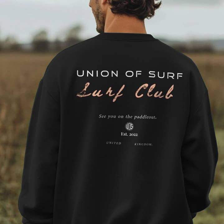 Cosy mens sweater - Surf Club Soft Touch Organic Cotton for wholesale by Union of Surf