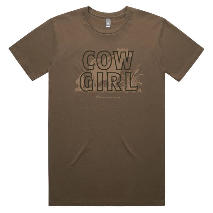Cow Girl Tee for wholesale by Turnrows Apparel