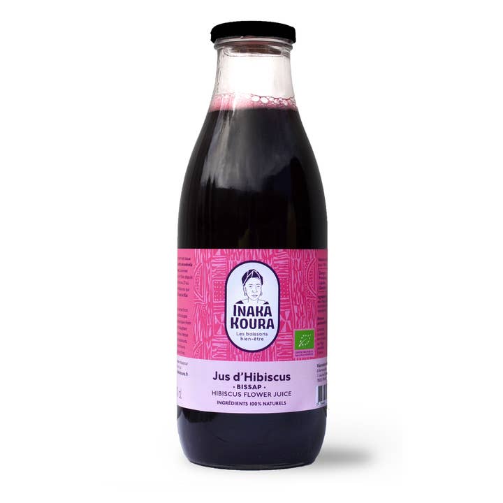Hibiscussap / Bissap Bio, klaar om te drinken, licht gezoet, 6x50cl voor wholesale door inakakoura