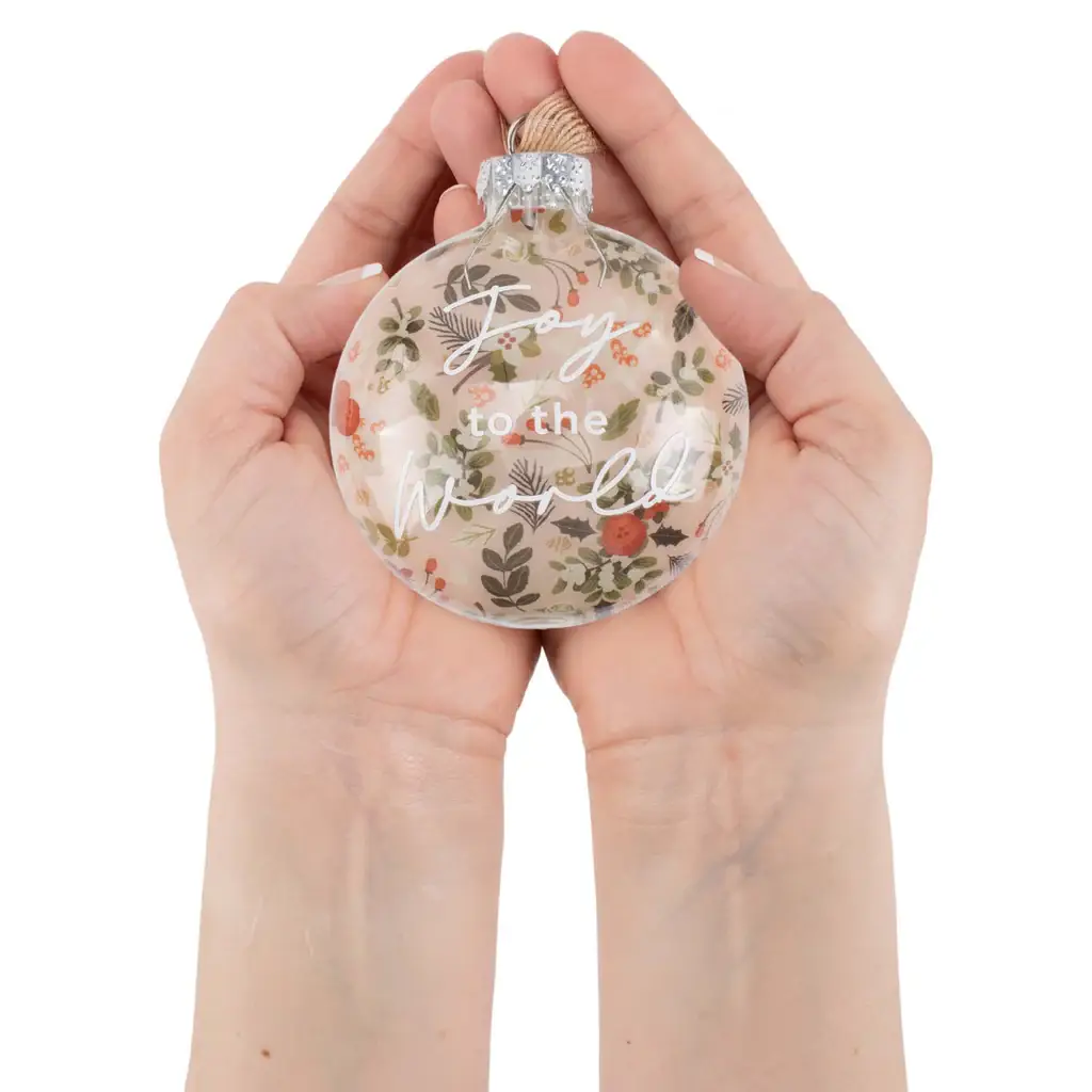 EAST AVENUE - Wholesale Ornament - Christmas Ornament Glass Floral Art Joy1