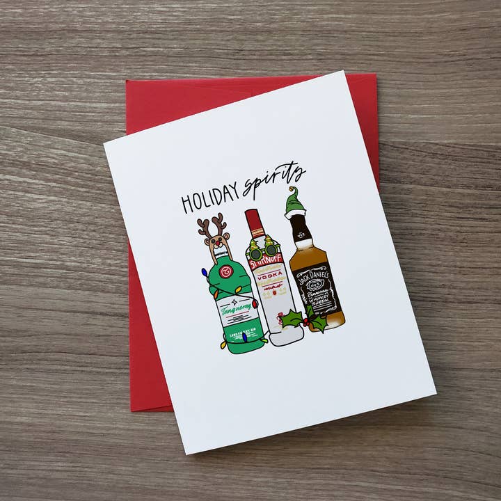 Cartão de Natal de espíritos de férias por atacado de Letter of Choice