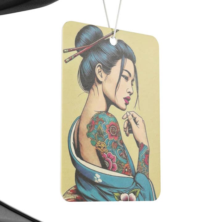 Tattoo Geisha Car Freshener-Freesia Scent for wholesale by CultPOP