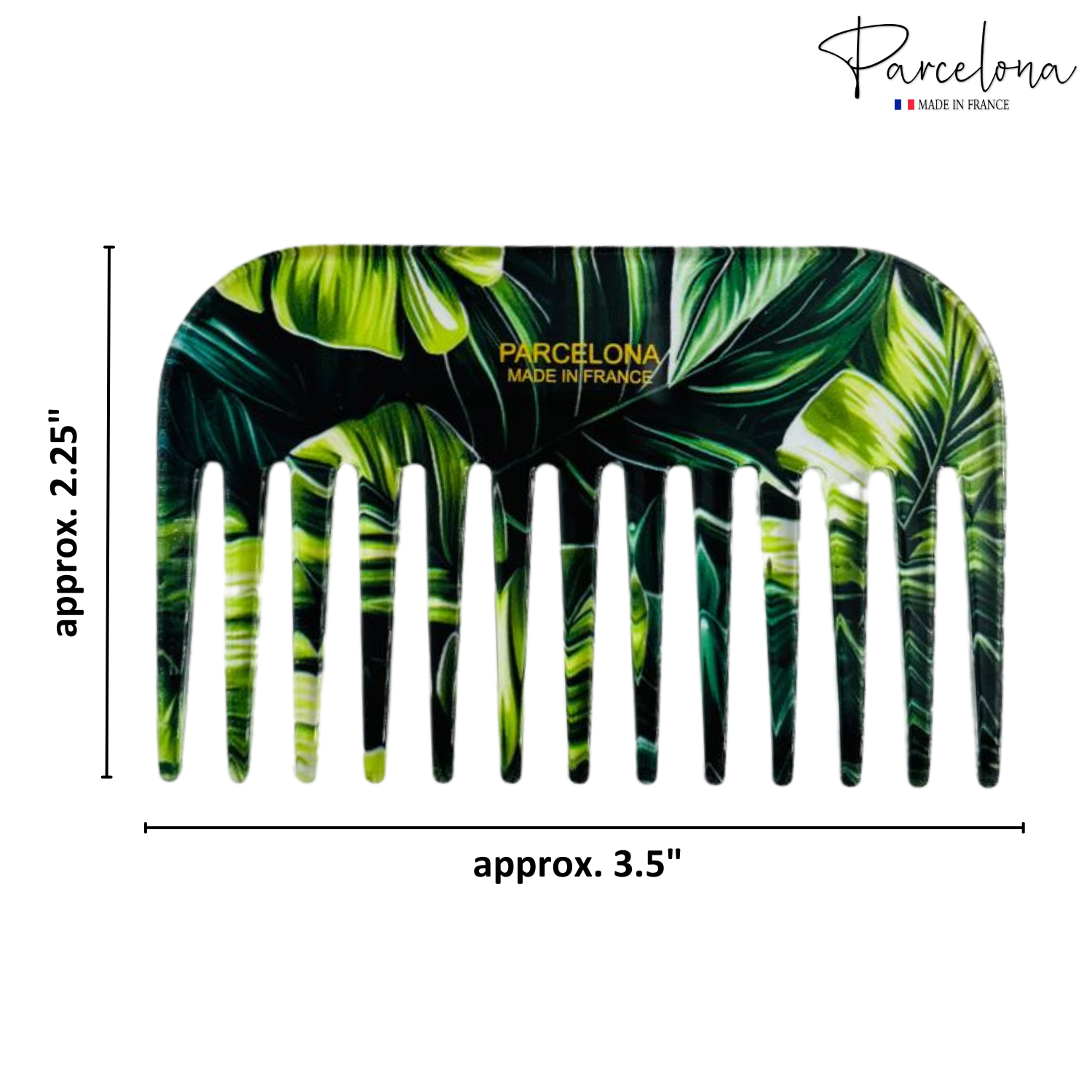 Parcelona - Wholesale Hair Brush/Comb - Parcelona Wide Tooth Comb Tropical Toucan Floral Print Comb for Thick Curly Hair66
