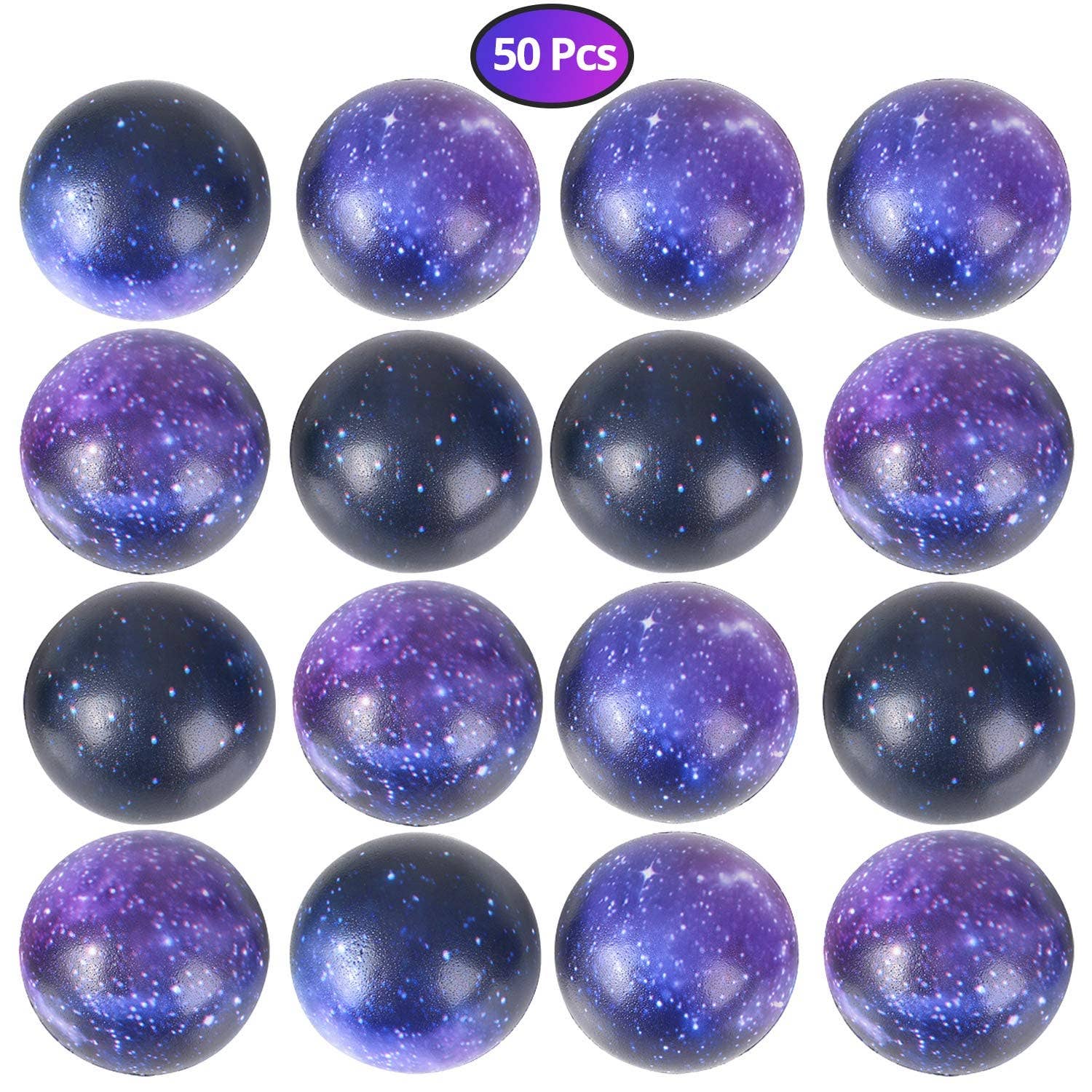 bedwina - Wholesale Stress Relief Ball/Dough - Galaxy Stress Balls for Kids - Pack of 50 Bulk3