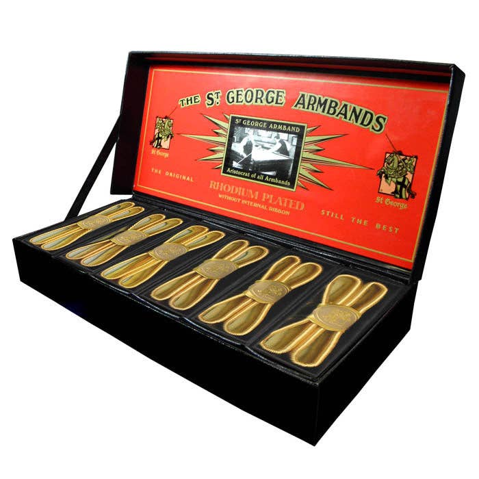 Brazaletes dorados y puños (vienen en caja de presentación de 12) para venta al por mayor de Sophos