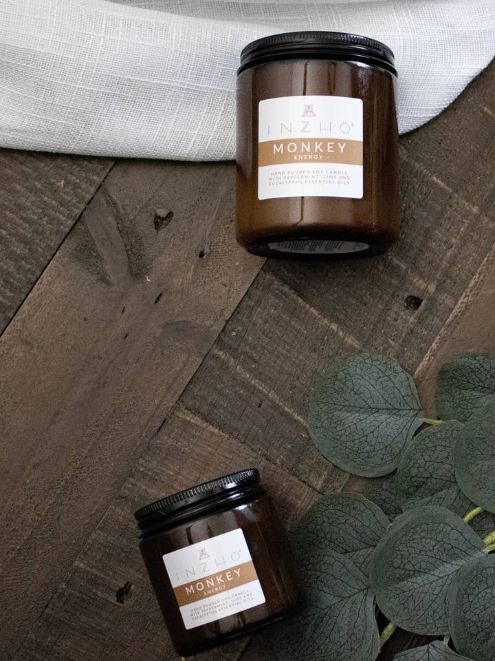 Monkey - For Energy - Vela de soja de aromaterapia por atacado de INZHO