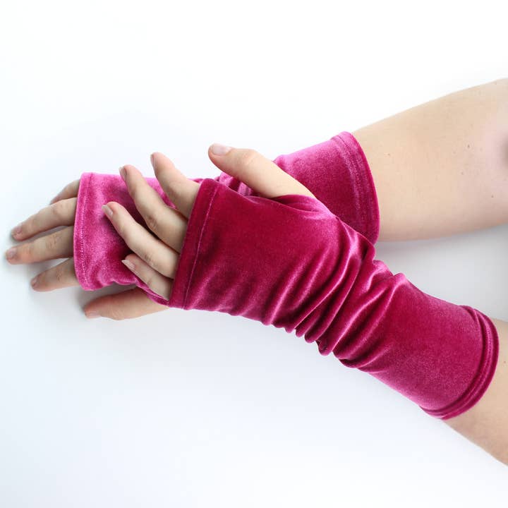 Dana Herbert - Wholesale Gloves - Women's - Velvet Fingerless Gloves13