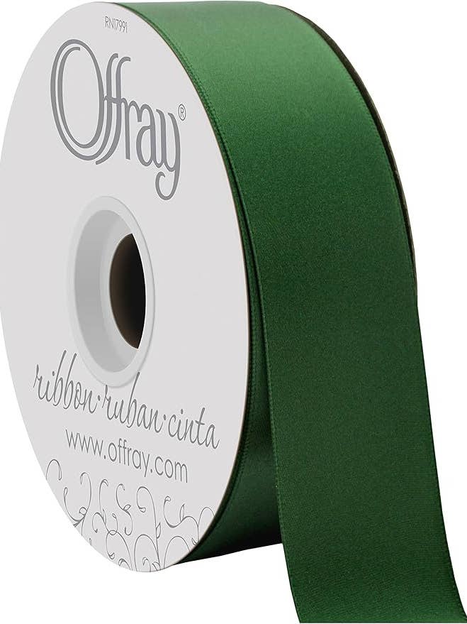 Double-Face Satin Leaf 1-1/2" x 50 Yards for wholesale by Berwick Offray Ribbon