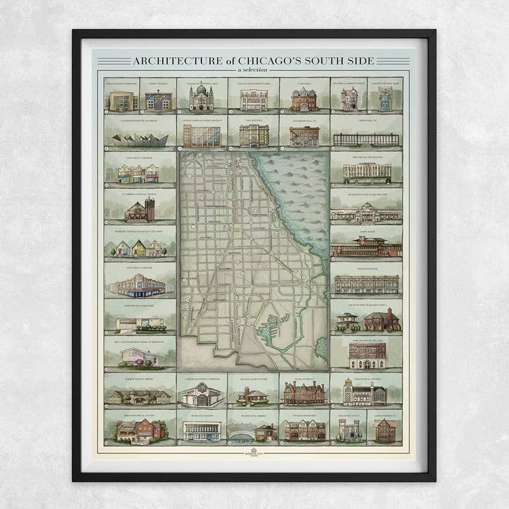 Wonder City Studio - Wholesale Art Print - Architecture Of Chicago's South Side1