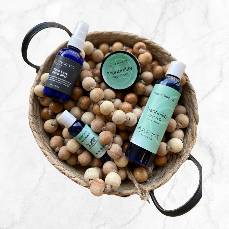 Daisy Blue Naturals - Vendita all'ingrosso Spray per tessuti e ambienti - Nebbia Cuscino Sonno Tranquillo2