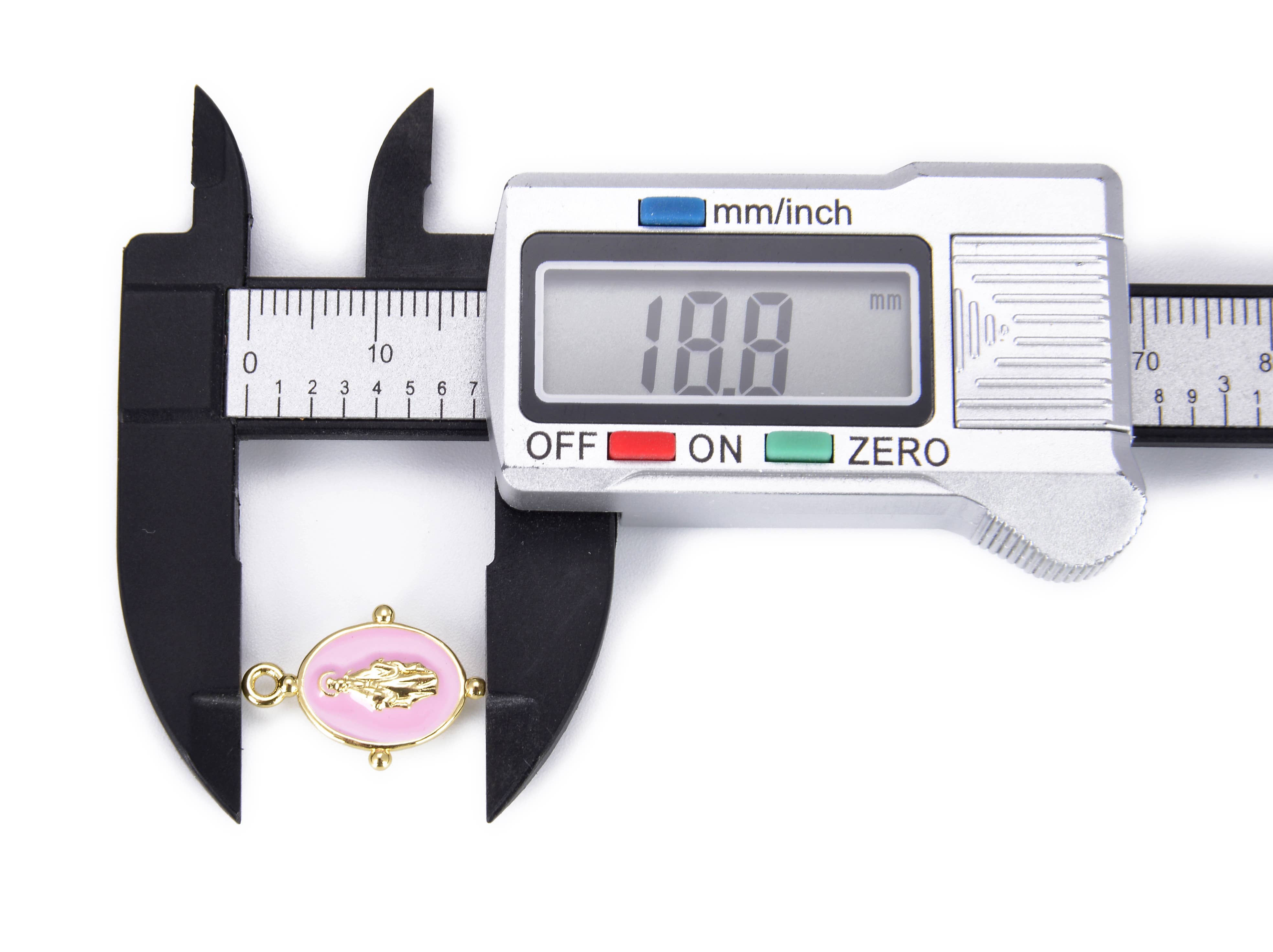 Beads Creation – Großhandel Individueller Charm/Anhänger – Vergoldeter Emaille-Anhänger mit Jungfrau Maria Motiv10