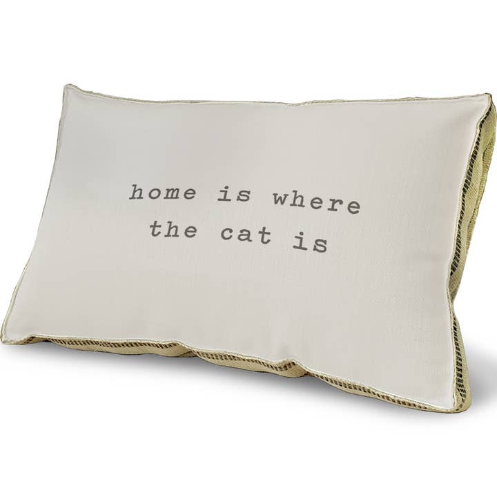 23 x 15 pulgadas - Almohada decorativa - Home Is Where the Cat Is para venta al por mayor de SPLASHWORKS
