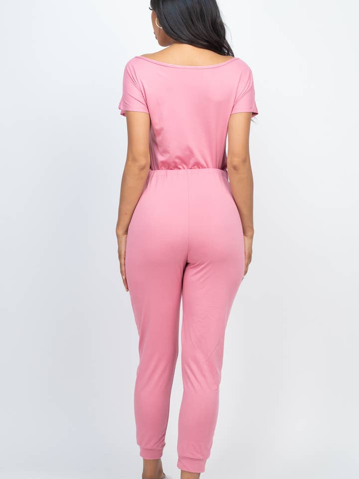 CAPELLA APPAREL – Großhandel Jumpsuit – Damen – Jumpsuit mit zwei Wege-Schultern und Kordelzug15