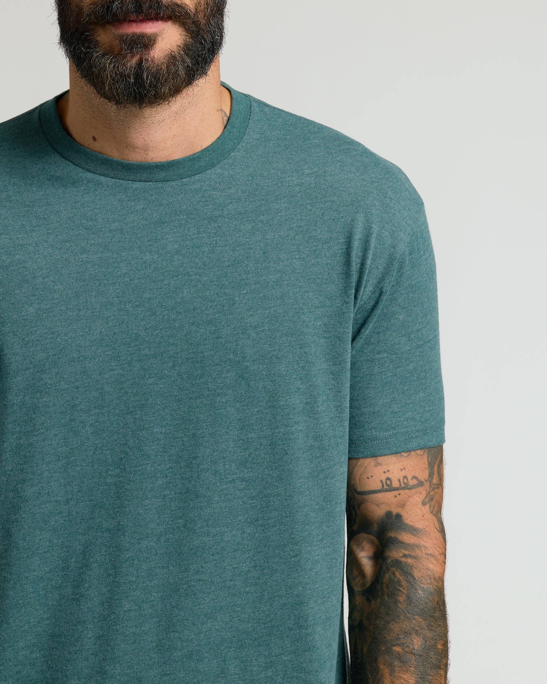 True Classic - Wholesale T-Shirt - Men's - Heather Seafarer Classic Crew Neck4