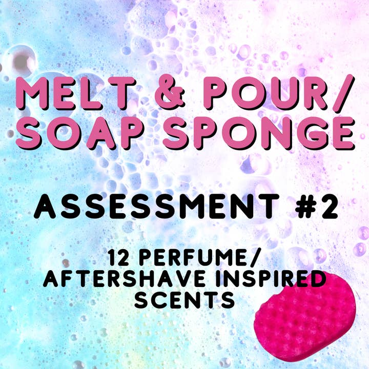 Craftiful - Wholesale DIY craft kit - Melt & Pour / Soap Sponge Assessment #2 (12 Perfume/Aftershave Scents)