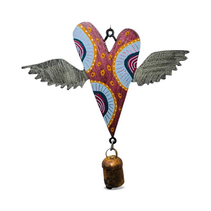 Whimsies - Wholesale Wind Chime - Heart Wind Chime cute bells garden metal gifts Hippie Teens3