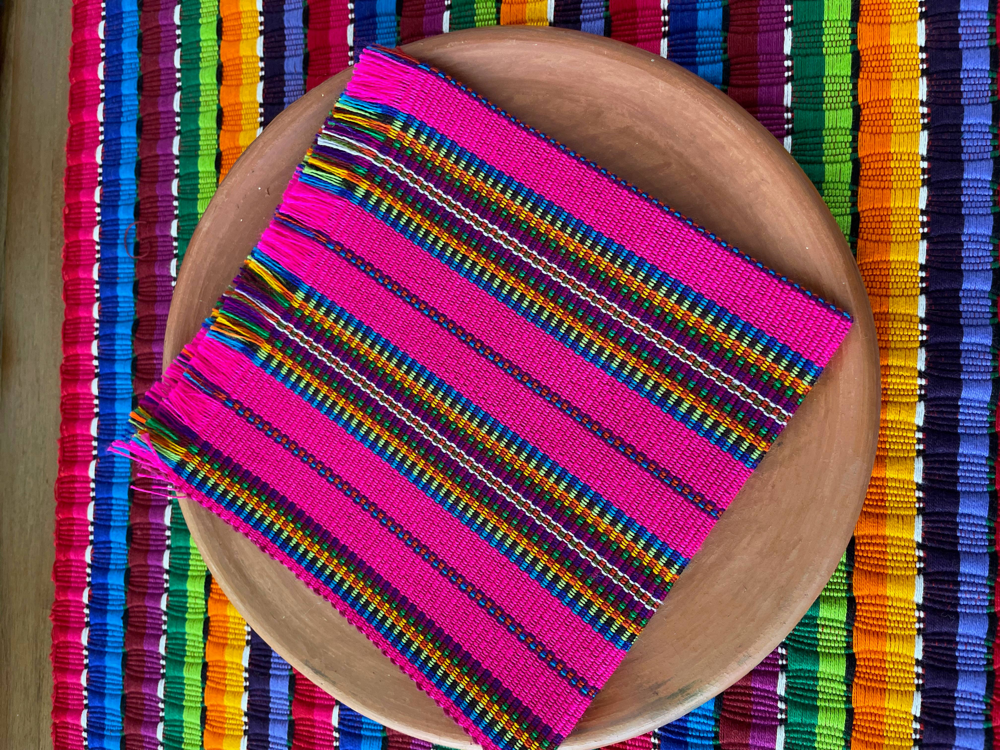 GUATEARTISAN - Venta al por mayor Servilletas de tela - Servilletas textiles tejidas a mano de colores7