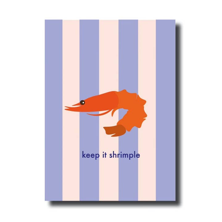 Tarjeta postal · keep it shrimple para venta al por mayor de De Lange Tafel