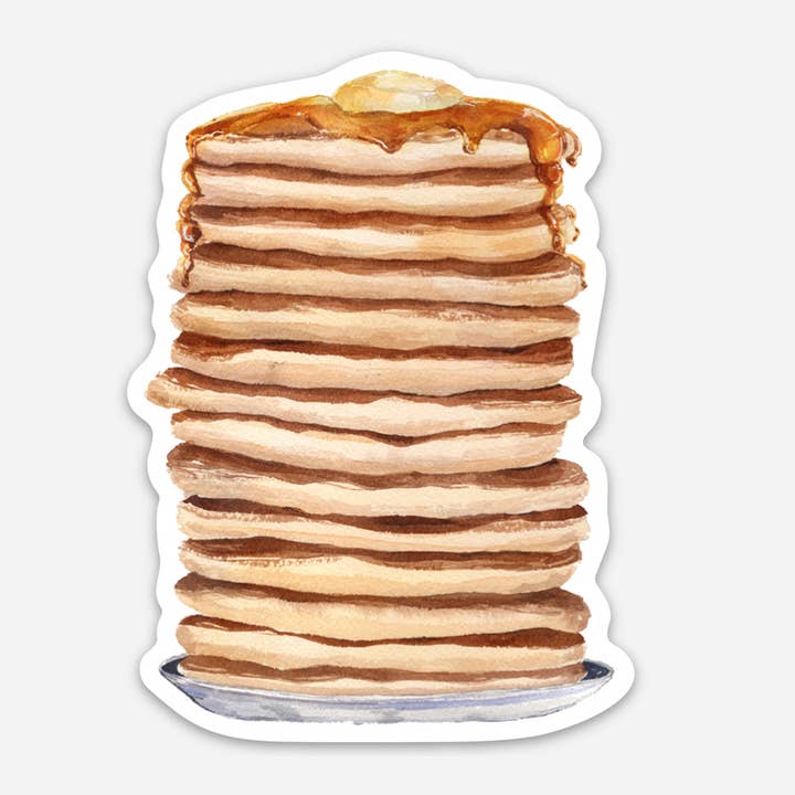 Pancake Stack Breakfast Sticker for wholesale by Cami Monet
