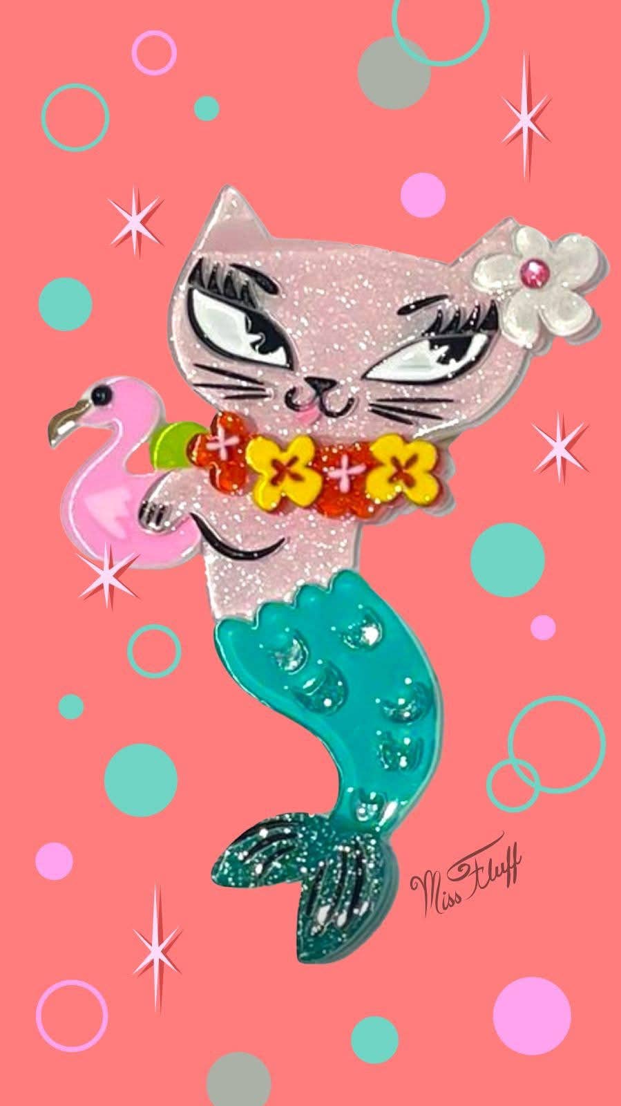 Lipstick & Chrome – wholesale Brooch – Tiki Merkitty Brooch by Miss Fluff x Lipstick & Chrome3