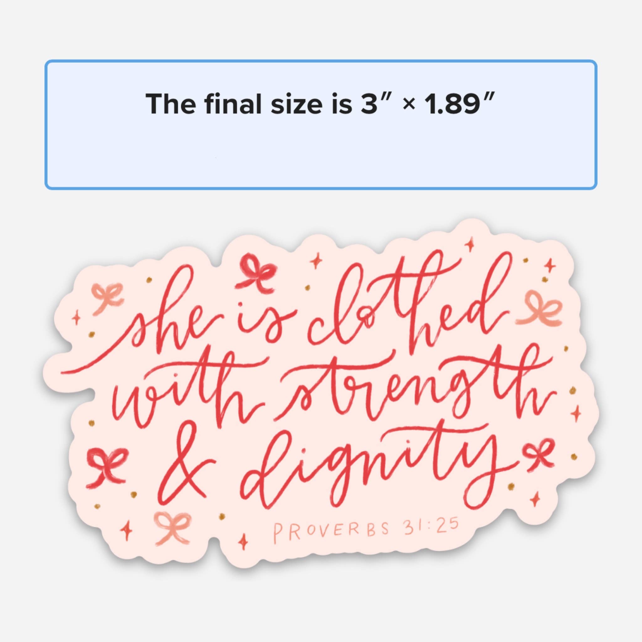 swaygirls - Venta al por mayor Pegatina - Pegatinas cristianas | Pegatina de Proverbios 31 | Registro de la Biblia6