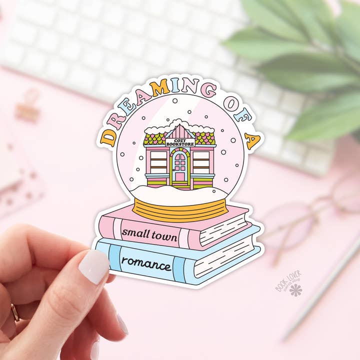 Pegatinas románticas Soñando con una ciudad pequeña /librería para venta al por mayor de Book Lover Merch Shop