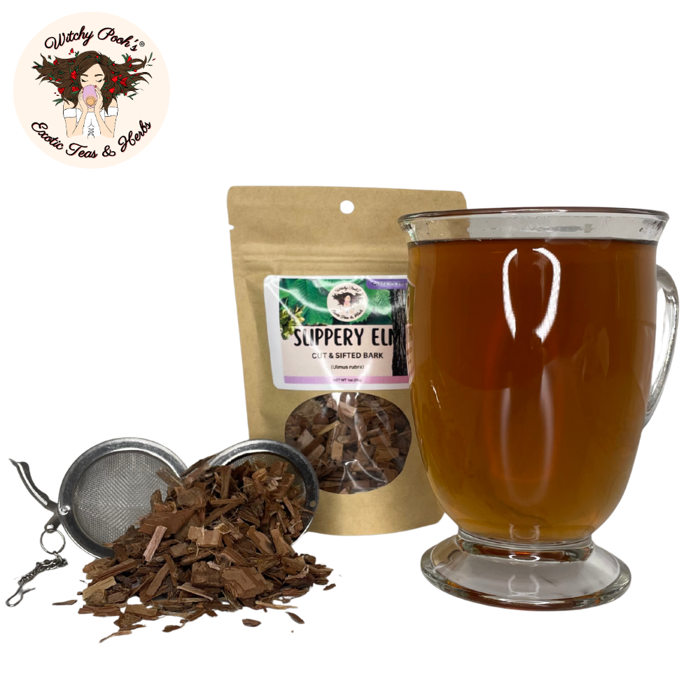 Witchy Pooh's Exotic Teas & Herbs - Wholesale Loose Tea - Witchy Pooh's Slippery Elm Tea - Cut & Sifted Bark14