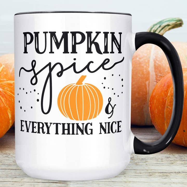 Pumpkin Spice Halloween Autumn October Fall Coffee Mug for wholesale by Foxy Mug
