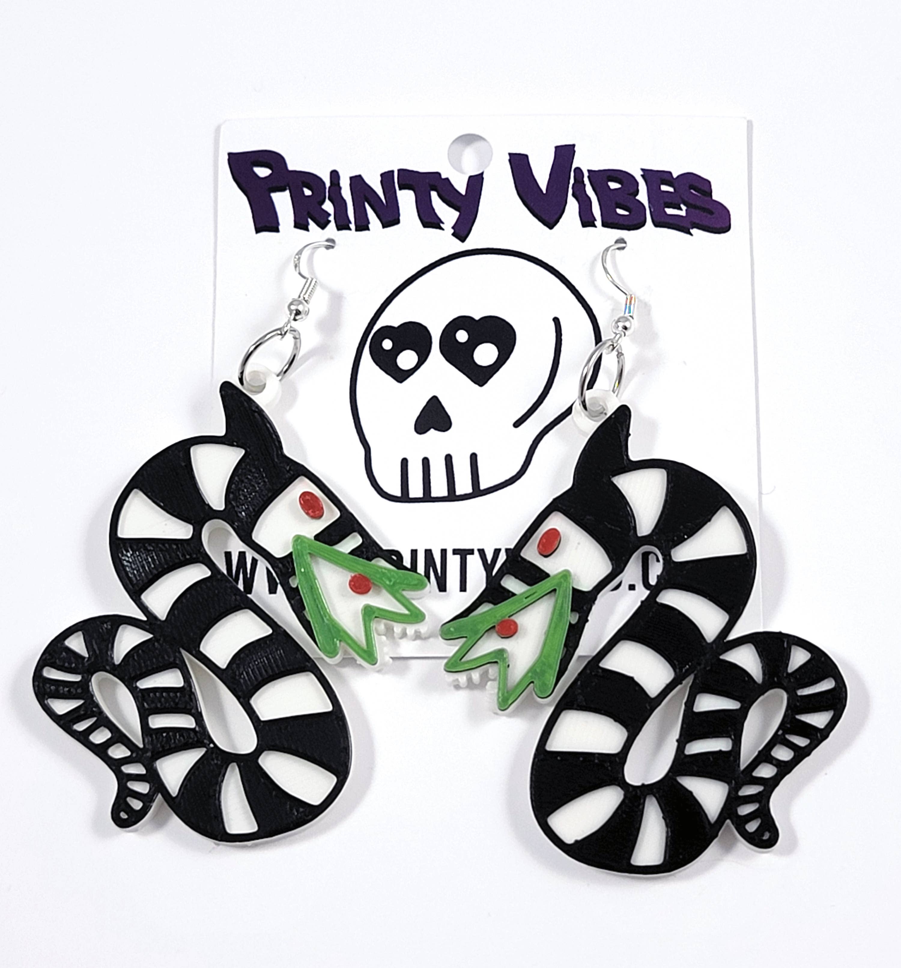 Printy Vibes - Vendita all'ingrosso Orecchini pendenti - Orecchini Sandworm Statement stampati 3D3