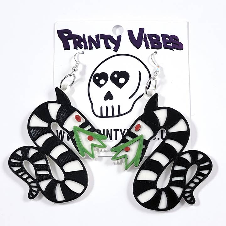 Printy Vibes - Vendita all'ingrosso Orecchini pendenti - Orecchini Sandworm Statement stampati 3D3