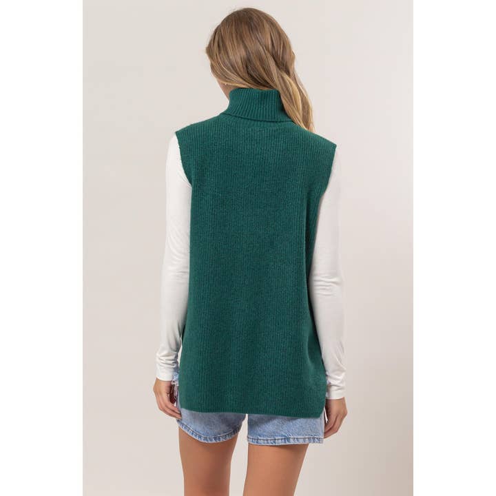HYFVE - Wholesale Sweater Vest - Women's - DZ24E946-Turtleneck Sweater Vest