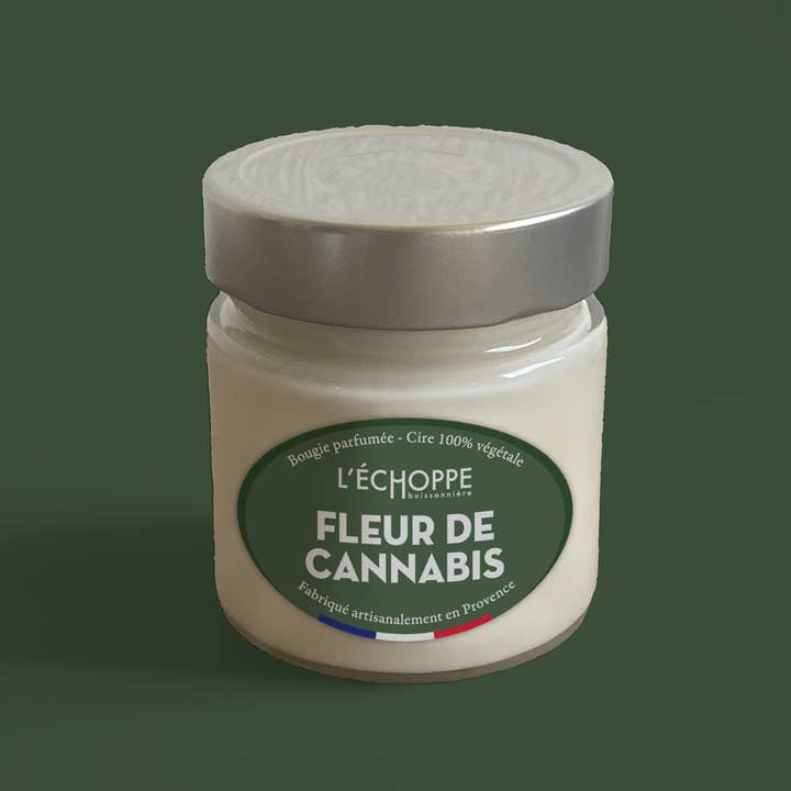 L'Échoppe Buissonnière - Wholesale Jar/Filled Candle - Cannabis Flower - Scented Candle 180g1
