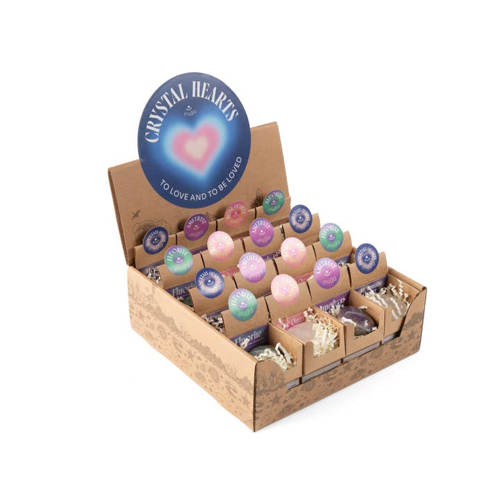 Myga - Wholesale Spiritual stone/crystal - Crystal Hearts - Choice of 4 Crystals26