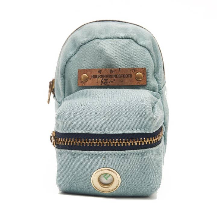 Aqua Dot Jacquard Backpack for wholesale by Hudson Houndstooth