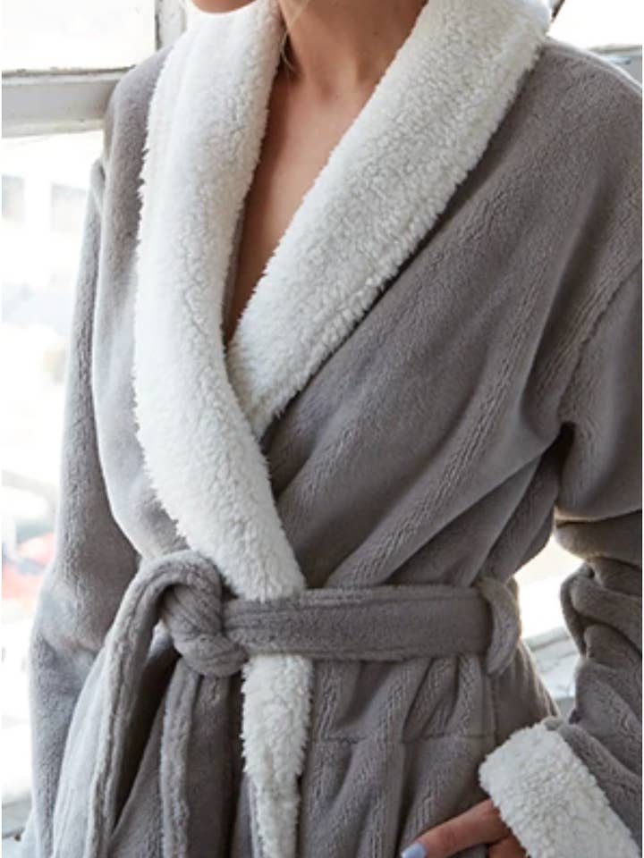 Pure Fiber - Wholesale Robe - Women's - Keila Sherpa Fleece Robe