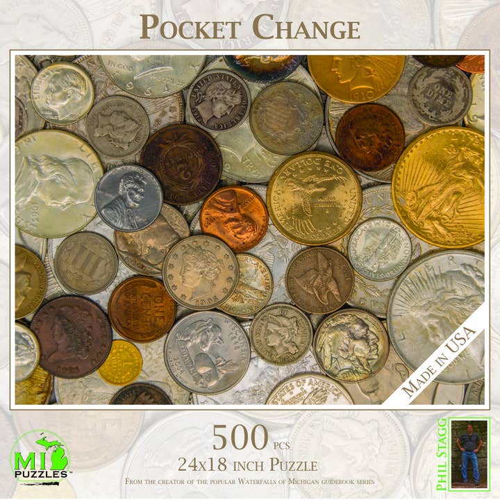 Pocket Change - 500 Piece Puzzle for wholesale by Phil Stagg Photography