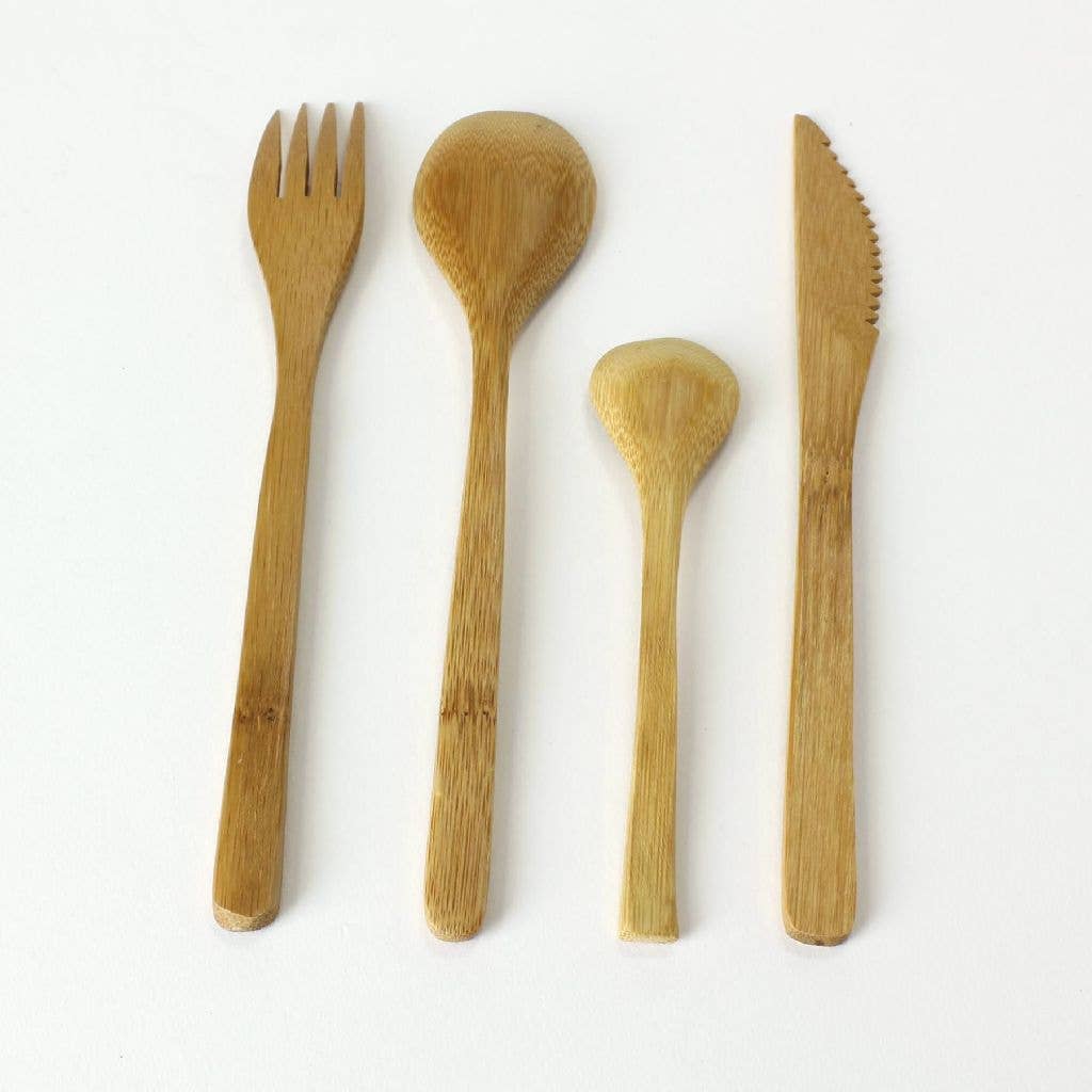 Time Concept - Wholesale Assorti bestekset - Bamboe bestek assorti 4p set2