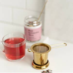 Glass Tea Infuser Glass Tea Strainer Tea Infuser Cork Lid - Temu