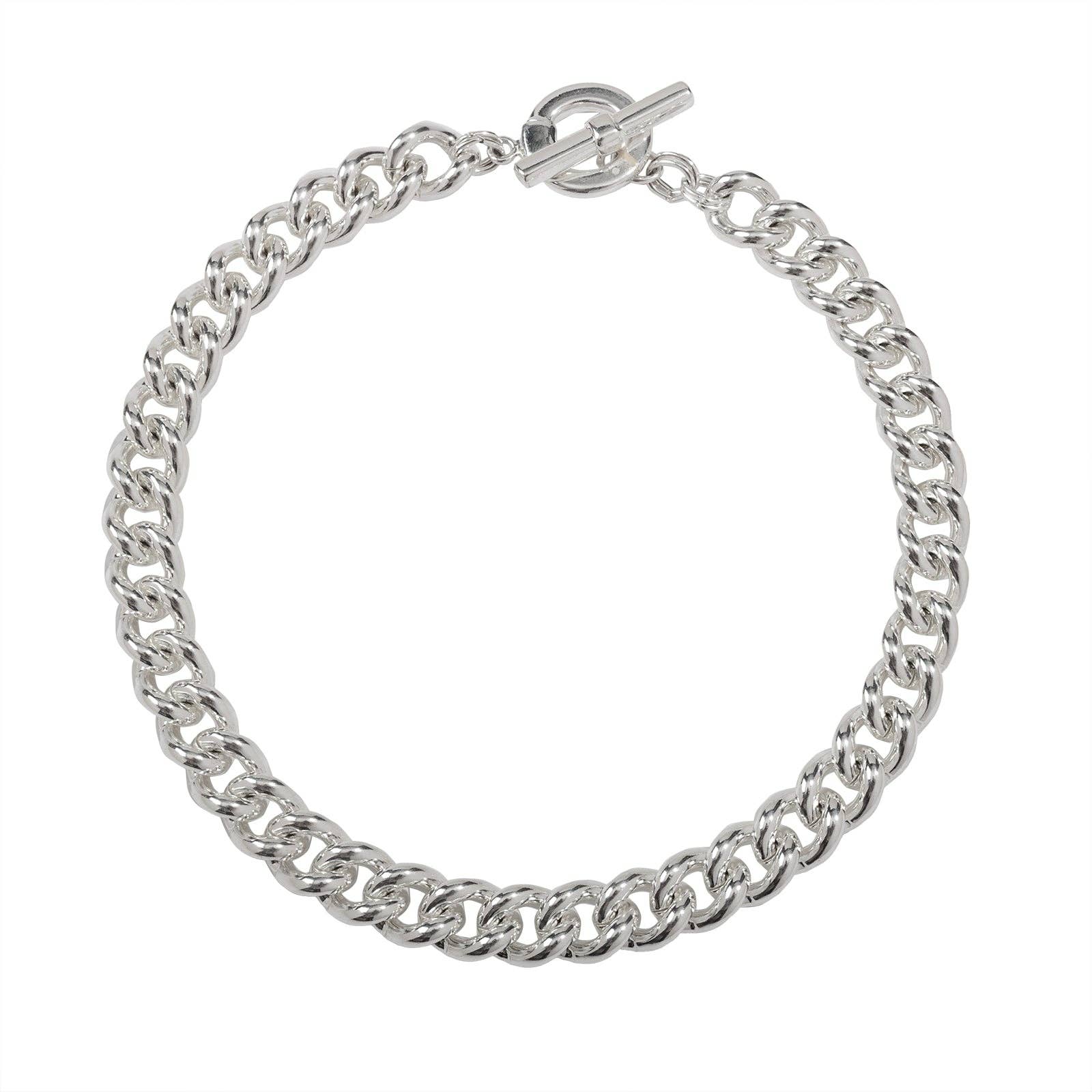 Caramel Vintage Jewellery – wholesale Pendant/charm necklace – Silver Charlie T-Bar Necklace1