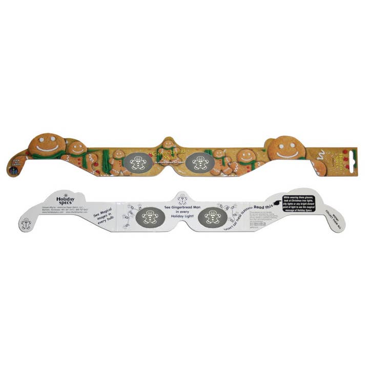 American Paper Optics, LLC - Vente Cadeau amusant/original - Lot de 25 lunettes Gingerbread Man 3D HolidaySpec1