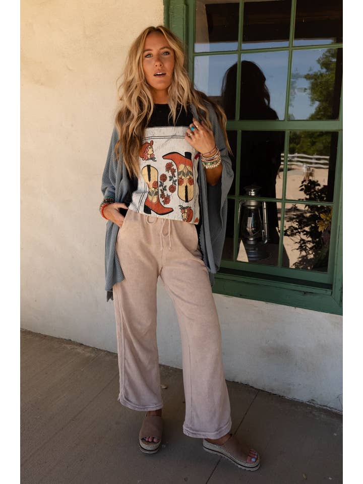 Three Bird Nest - Wholesale Pants - Women's - So Comfy Wide Leg Full Pant - New Taupe