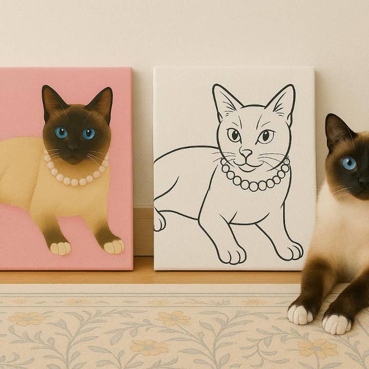 The Artist's Nest - Wholesale DIY Craft Kit - Custom Pet Portrait Painting Kit3