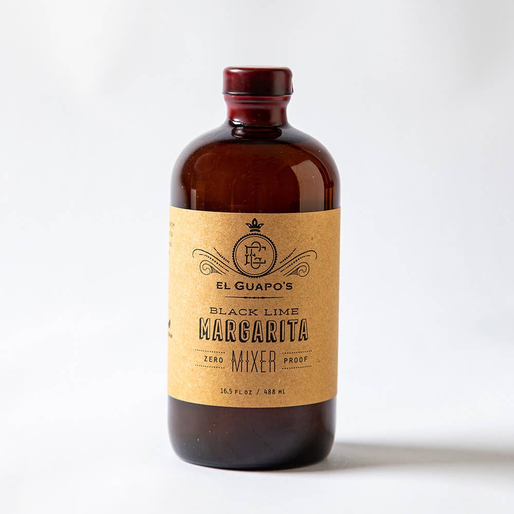 El Guapo - Wholesale Cocktail Mix/Syrup - Drink Mixers: Black Lime Margarita (4.9⭐️ Average Review)4