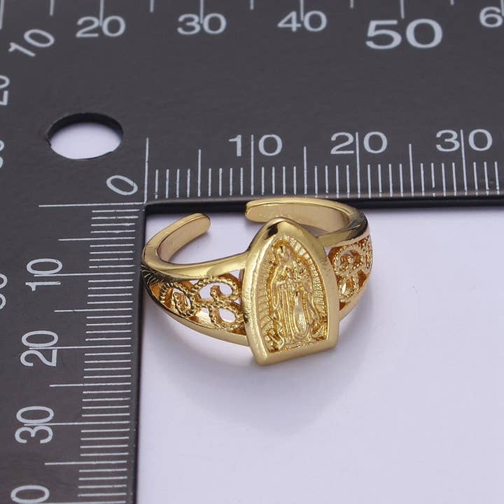 Aim Eternal - Wholesale Band/Stacked Ring - Catholic Our Lady of Guadalupe Virgin Mary Religious Ring